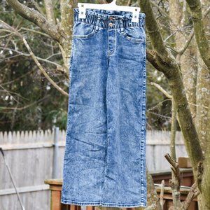 Abercrombie Kids High-Rise Wide Leg Blue Jeans Girls size 7/8